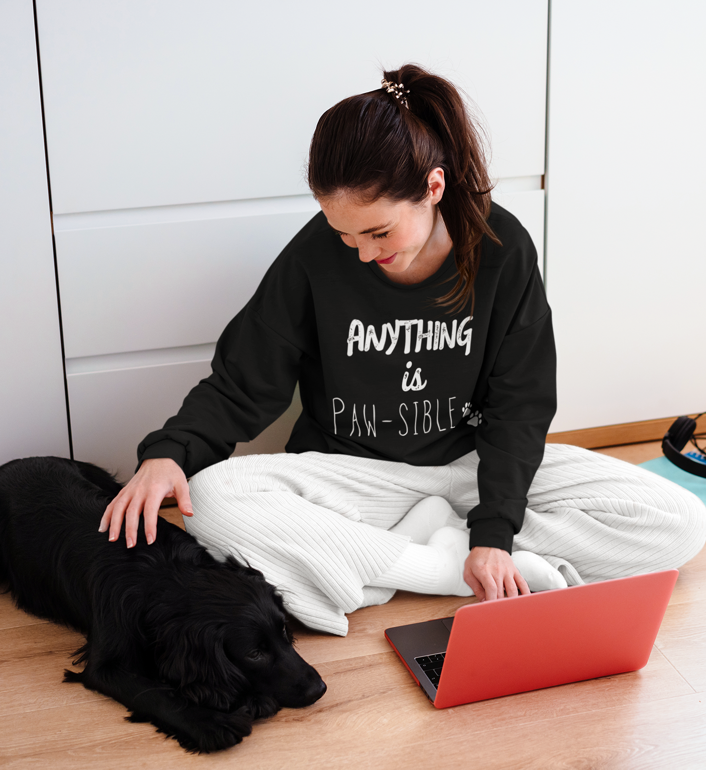 Anything is Paw-sible – Unisex Sweatshirt