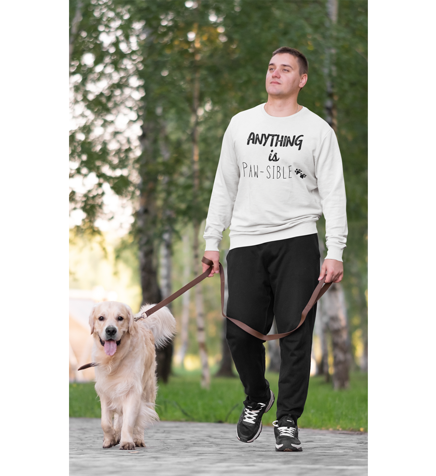 Anything is Paw-sible – Unisex Sweatshirt
