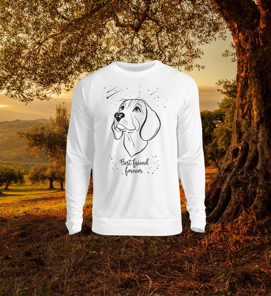Beagle im Sternenzauber – Unisex Sweatshirt