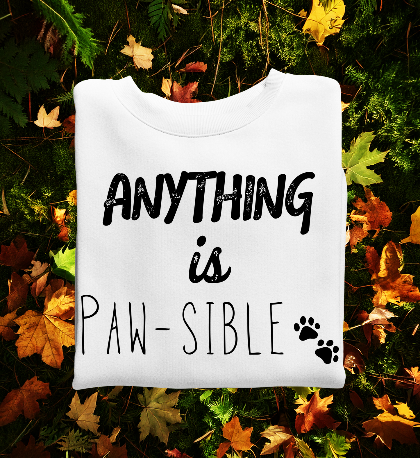 Anything is Paw-sible – Unisex Sweatshirt