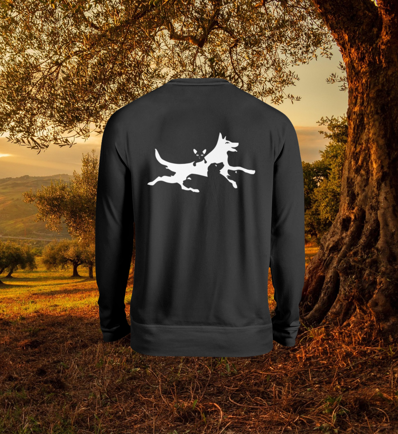 Magie der Hunde-Silhouetten - Sweatshirt